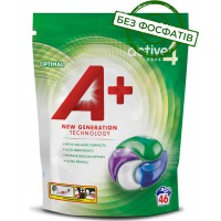 Капсулы для стирки А+ Optimal 4в1 Универсальные, 46 шт
